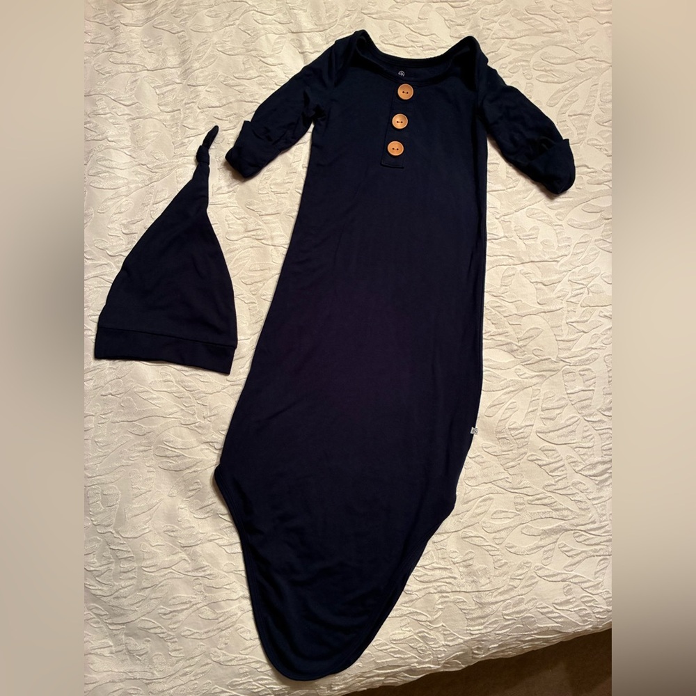 Caden Lane Midnight Blue Kids Sleep Sack with Cap